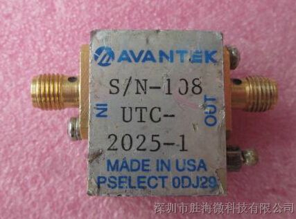 供应AVANTEK UTC-2025-1 1-2200MHz 12dB SMA接头 低噪声微波放大器