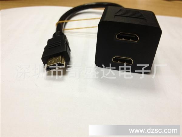 厂家直销HDMI 一拖二转双母头连接线 HDMI双胞胎转换线 HDMI线