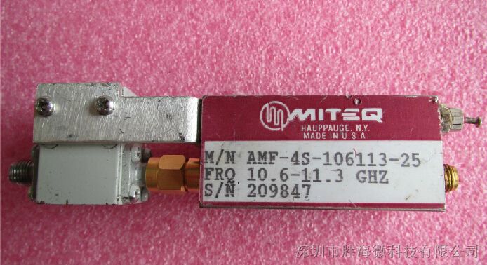 MITEQ AMF-4S-106113-25 3-12.4GHz 30dB SMA 低噪声微波放大器