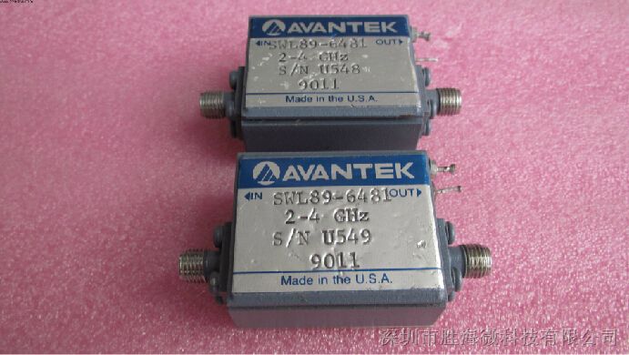 供应SWL89-6481 AVANTEK 2-4GHz 25dB SMA接头 低噪声高频微波功率放大器