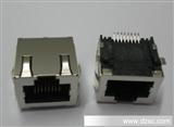 56带灯带屏蔽EMI弹片贴片式SMT 8P8C RJ45连接器插座水晶头母座