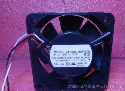 供应NMB 2410ML-05W-B49 24V 0.12A 停转报警 变频器风扇