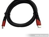 1.3版高清HDMI连接线  1.5M  双磁环  红黑编织网HDMI数据线