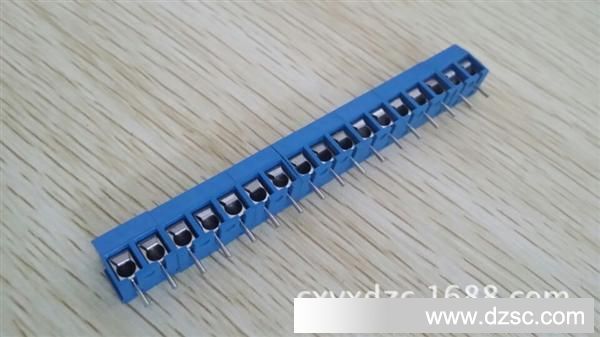 厂家直销E-XUN-301V-17P螺钉式PCB接线端子，2P、3P可拼接，蓝色