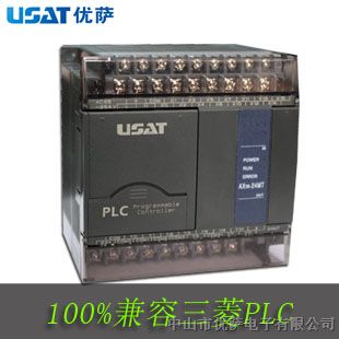 PLC控制器可编程 兼容三菱 现货 AX1N-24MT/MR