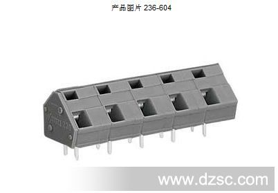 原装万可WAGO 236-604 PCB 接线端子条 2个焊针 价售