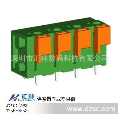 进口PCB直插式弹簧式接线端子7.62mm 2-24P都可做