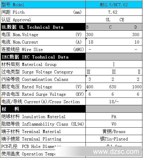 公母对插式PCB端子