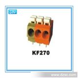 彩色按键式免螺丝接线端子台KF270-5.0mm