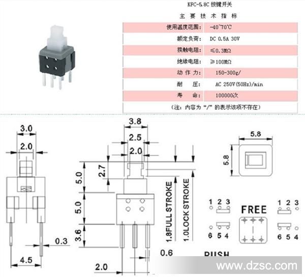 尺寸5.5X5.8