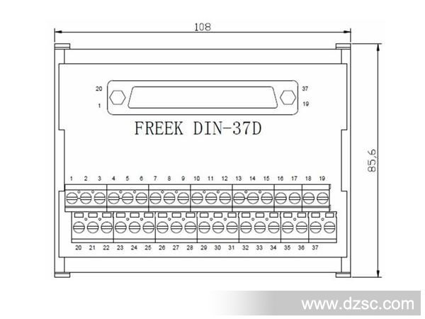 37P接线板尺寸