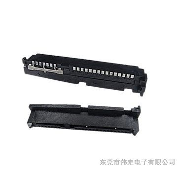 焊线型SATA连接器 7+15 22PIN硬盘接口母座