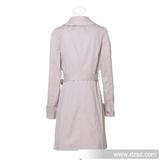 厂家定做女式风衣大衣 2013新款百搭修身腰带女士风衣大衣