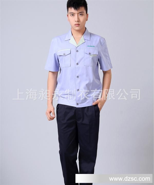 供应机械厂夏季工作服、电子厂工作服、制服cy-j26