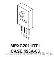 Freescale飞思卡尔10Kpa聚砜材料Chip Pak封装压力传感器MPXC2011DT1 MPXC2012DT1