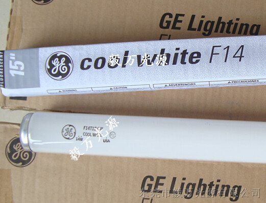 供应美国GE照明F14T12/CW长度360MM荧光管F14T12.CW