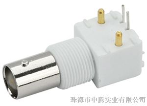 供应 单联白胶BNC母头、BNC 白胶插头插座