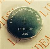 3.6V可充电扣式锂电池LIR2032纽扣电池