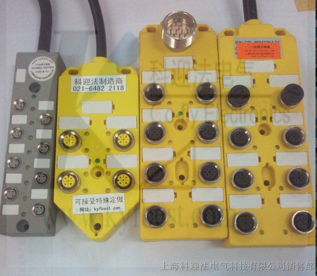 传感器M8分线盒产品特点： ■ LED指示灯PNP,NPN可选 ■ 提供单路常开和常闭双信号 ■ 线缆长度及材质可选配