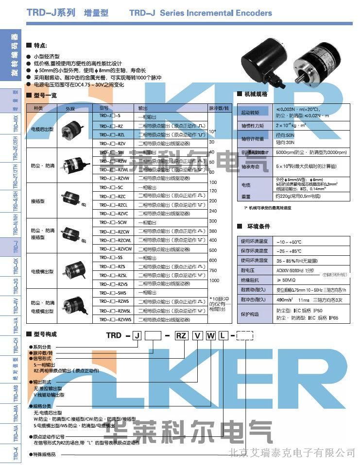 供应日本光洋编码器TRD-J600-RZ