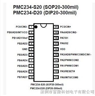 应广单片机PMC234-S20