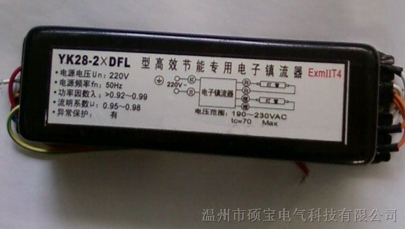 FBDZ28-2XDFL型高效节能防爆电子镇流器28W一托二单脚
