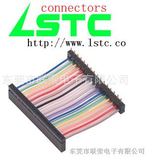 2.54mmIDC彩排线,2.54单排IDC连接器