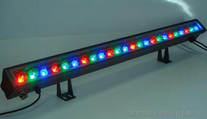 供应 LED洗墙灯12W 24W 36W七彩变光线条灯 大楼桥梁亮化灯具