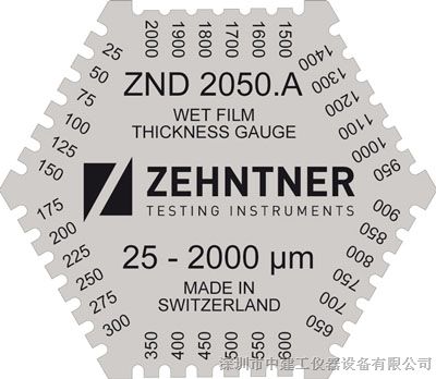 供应瑞士杰恩尔zehntner ZND2050-2054湿膜梳湿膜厚度计 原装