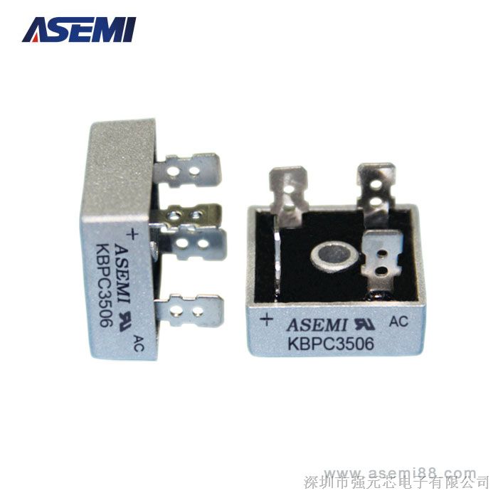 台湾ASEMI品牌KBPC3506,KBPC35J整流桥堆KBPC3506G原装