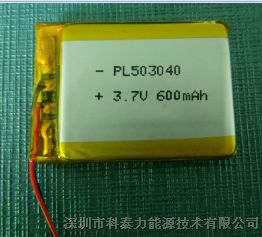 供应503040PL聚合物锂离子电池（503040PL聚合物锂离子电池样品实物图）