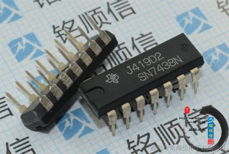 SN7438N 7438N DIP-14 栅极/逆变器IC 原装 现货供应