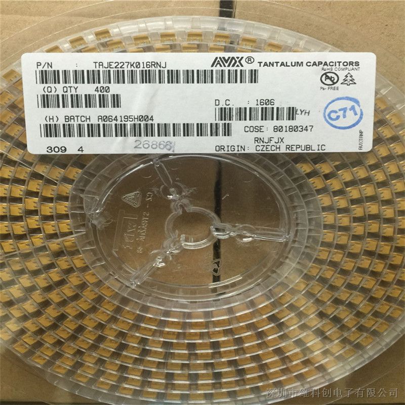 ԭװAVXTAJE227K016RNJ 16V/220UF E