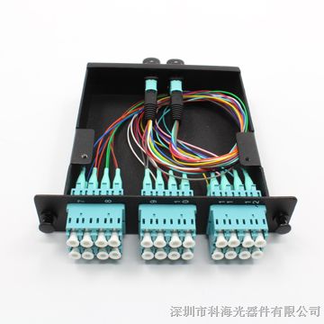 供应MPO配线盒 24芯多模束状MPO-LC配线箱 低损耗MPO光纤跳线厂家