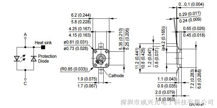 供应LYW5SM Osram欧司朗 高功率LED-3W平面黄色黄光 汽车转向灯LED